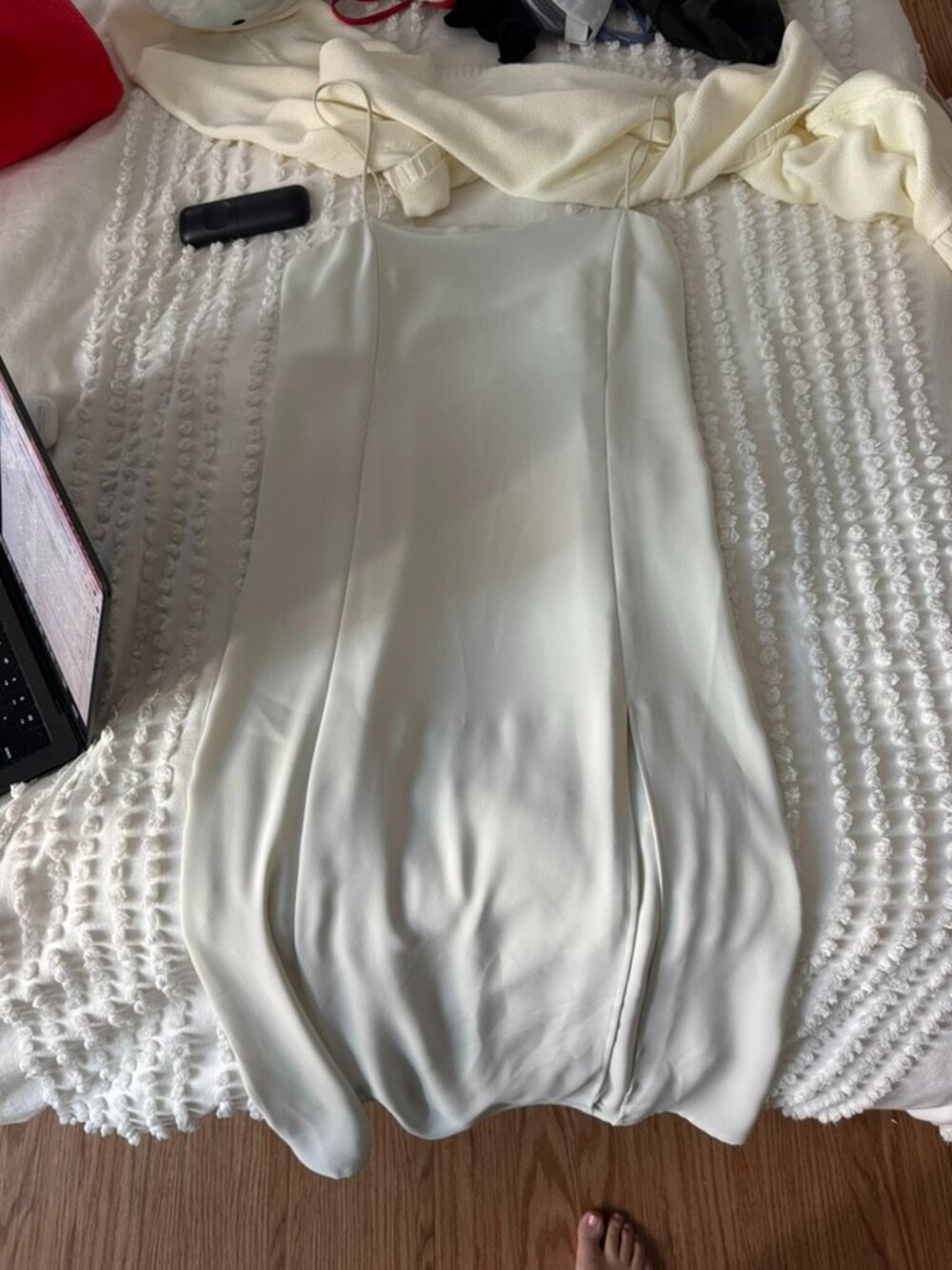 White Babaton Long White Dress